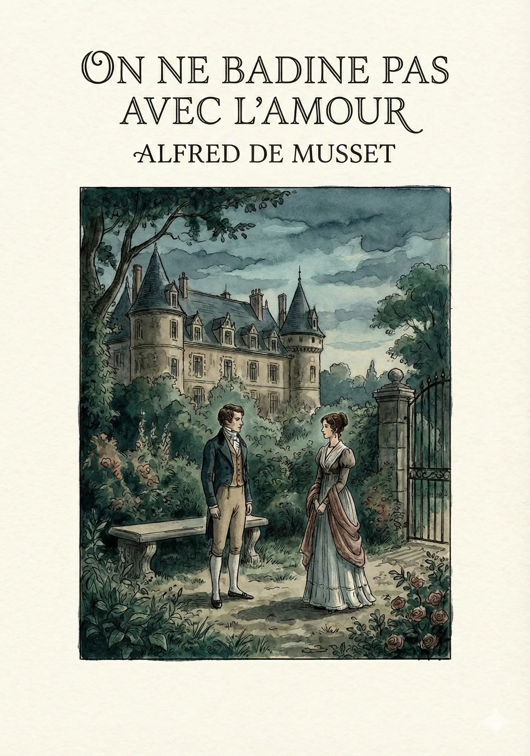 On ne Badine pas avec l'Amour de Musset - livre adapté dyslexie
